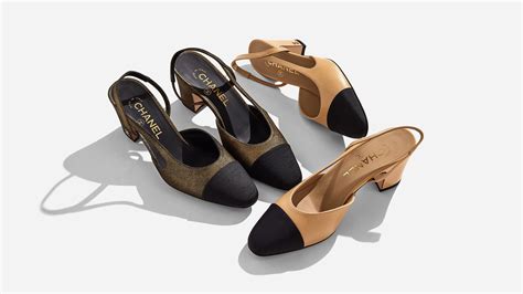 chanel block heel slingback|chanel style slingback flats.